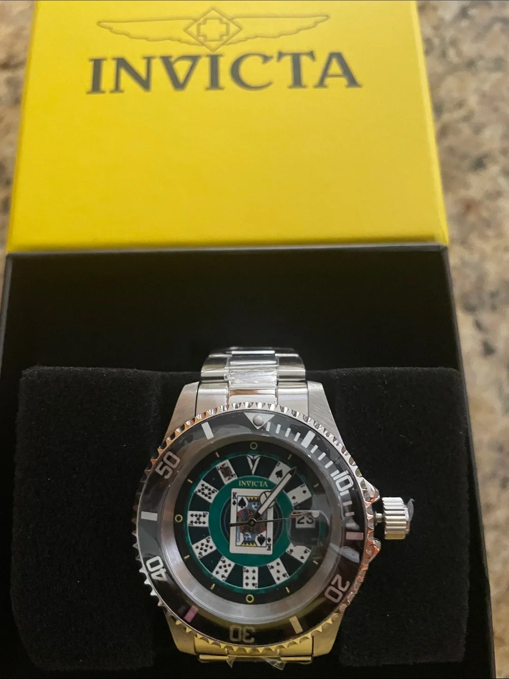 Invicta House of Cards Silver Tone